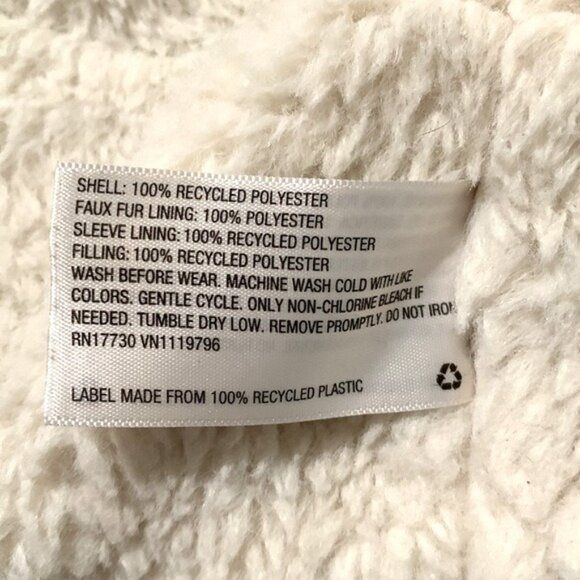 Cat & Jack Green Boys Hooded Parka Coat M Faux Fur Lining Recycled Polyester - Picture 6 of 14